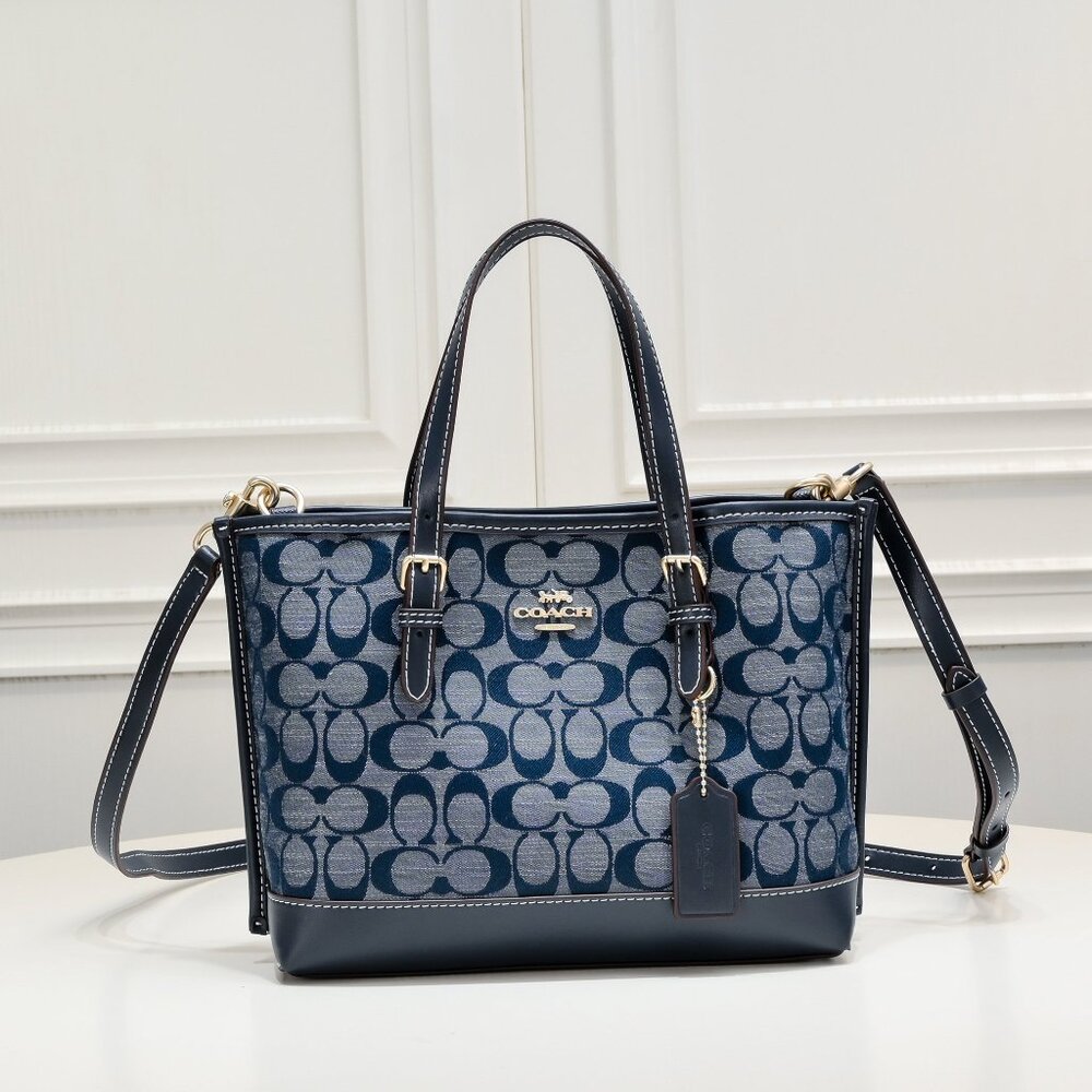Coach mollie 25 Dark blue pattern handbag
